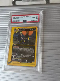 Pokemon Umbreon Aquapolis NON Holo Rare #41 PSA 10 Gem Mint - Image 3