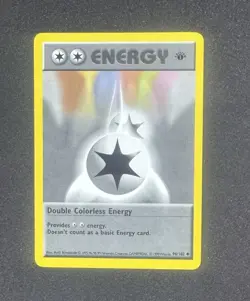Double Colorless Energy 096/102 Base Set 1st Edition Pokemon TCG Shadowless Card - Image 1
