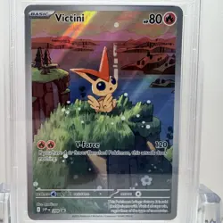 2025 Pokemon SVP EN-SV Black Star Promo - Victini #208 Unova Collection - PSA 10 - Image 5
