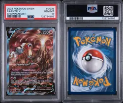 2023 Pokemon Sword & Shield SWSH Full Art Entei V Crown Zenith #GG36 PSA 10 Gem - Image 3