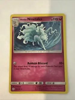 Alolan Ninetales - 145/236 [Cosmic Eclipse] Pokemon TCG - REVERSE HOLO RARE - NM - Image 1