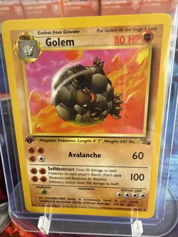 Pokemon TCG Golem Fossil, 1st Edition Uncommon Card 36/62 NM Never Played - Image 1