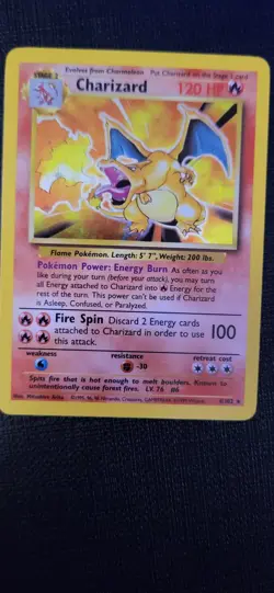 (Excellent) Charizard Base Set 4/102 Holo Rare Pokemon Card WOTC Vintage TCG - Image 1