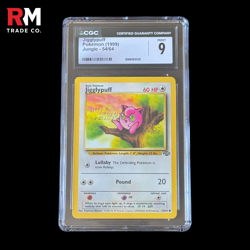 Jigglypuff 1999 Pokemon Jungle WOTC TCG 54/64 Graded CGC 9 Mint - Image 1
