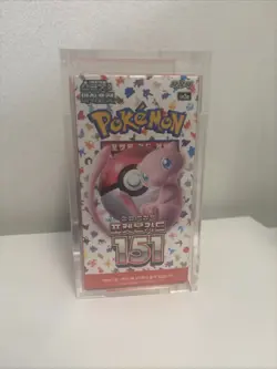 KOREAN Pokemon Scarlet & Violet 151 Booster Box sv2a Sealed w Acrylic Case - Image 1