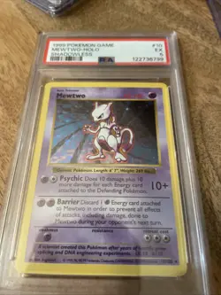Mewtwo Shadowless Holo Card 010/102 Base Set Psa 5 Slab Pokemon 1999 Rare Wotc - Image 2