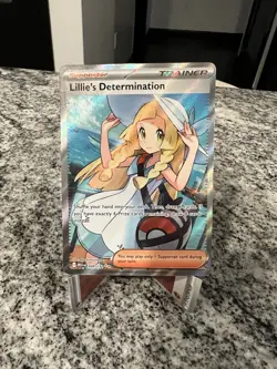 Pokemon TCG Lillie's Determination Trainer Card Holo Rare 169/132 - Image 1