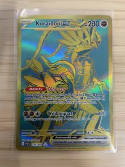 Koraidon ex 245/091 Hyper Rare Gold Paldean Fates 2024 Pokemon Card - NM - Image 1