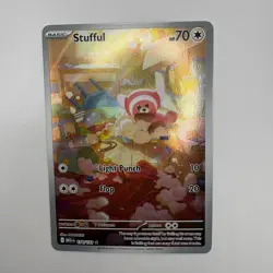 Stufful 154/132 Me01: Mega Evolution Holo Pokemon card TCG NM - Image 2