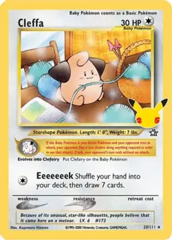 Cleffa - 20/111 - Holo Rare NM, English Pokemon Celebrations - Image 1