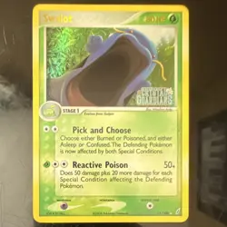 The Pokemon Company Swalot 11/100 Crystal Guardians Reverse Holo 80HP Rare - Image 1