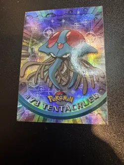 Topps Pokemon TV Black Logo Series 1 Rainbow Holo Foil #73 Tentacruel - Image 1