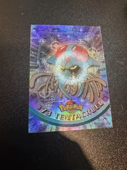 Topps Pokemon TV Black Logo Series 1 Rainbow Holo Foil #73 Tentacruel - Image 2