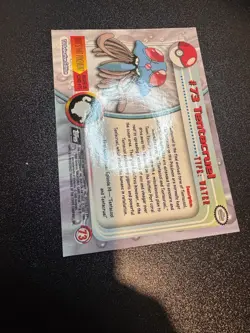 Topps Pokemon TV Black Logo Series 1 Rainbow Holo Foil #73 Tentacruel - Image 4