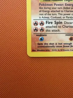 Pokemon TCG Base Set 1999 Charizard 4/102 Holo Rare LP/nm Vintage WOTC Unlimited - Image 4