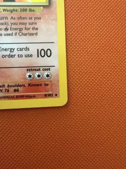 Pokemon TCG Base Set 1999 Charizard 4/102 Holo Rare LP/nm Vintage WOTC Unlimited - Image 5