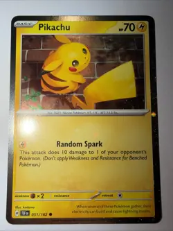 Pokemon Pikachu TCG Holo Card 051/162 Temporal Forces Cosmo MINT-NM Condition - Image 1