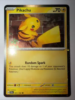 Pokemon Pikachu TCG Holo Card 051/162 Temporal Forces Cosmo MINT-NM Condition - Image 2