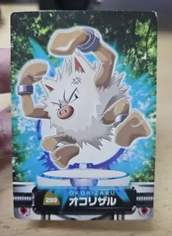 PRIMEAPE 299 Japanese Pokemon 2005 Carddass Zukan Advanced Generation Part 1 - Image 4