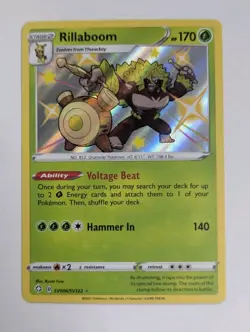 Rillaboom SV006/SV122 - Shining Fates: Shiny Vault Shiny Holo Pokemon TCG NM - Image 1