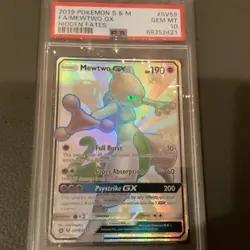 Mewtwo GX Hidden Fates Shiny Vault SV59/SV94 Pokemon Sun & Moon - Graded PSA 10 - Image 1