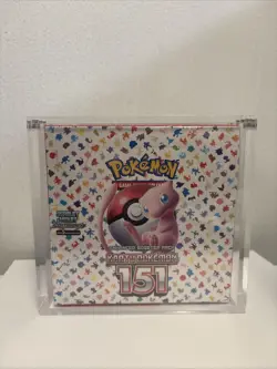 Pokemon Scarlet & Violet 151 Enhanced Exp. Pack Booster Box W Acrylic Case - Image 1