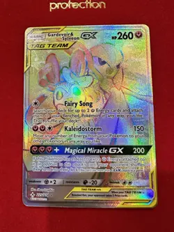 Gardevoir & Sylveon GX 225/214 S&M Unbroken Bonds Pokemon Secret Rare - Image 2