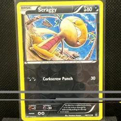 Scraggy 66/111 Rev Reverse Holo XY Furious Fists Pokemon NM - Image 1