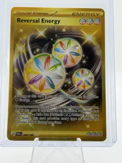 2023 Pokemon TCG REVERSAL ENERGY #266/182 Secret Gold FA Rare - Never Played 💎 - Image 1