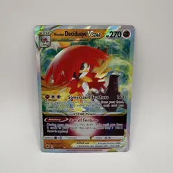 Hisuian Decidueye VSTAR 084/189: Astral Radiance Holo Pokemon Card TCG - Image 1