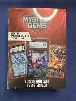 💎 Pokemon MYSTERY GEMS - 1 CGC Graded Card & 1 Booster Pack 2025 - NEW/SEALED - Image 2