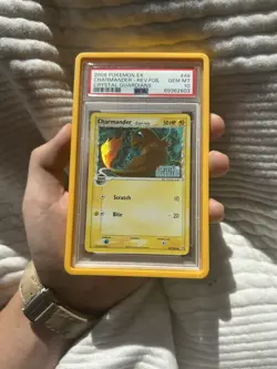 Pokemon 2006 EX Crystal Guardians Charmander Reverse Holo 49/100 PSA 10 (Pop 22) - Image 1