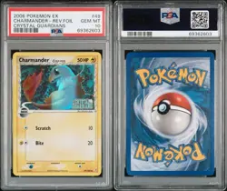 Pokemon 2006 EX Crystal Guardians Charmander Reverse Holo 49/100 PSA 10 (Pop 22) - Image 4