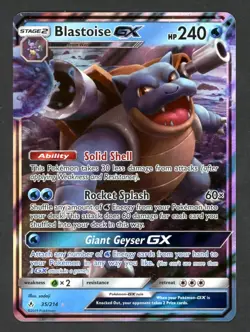Blastoise GX 35/214 - Pokemon TCG - Sun & Moon - Unbroken Bonds NM - Image 1