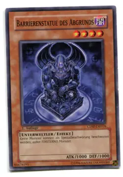 Yu-Gi-Oh! PLAYED/POOR Barrierenstatue des Abgrunds Common - Image 1