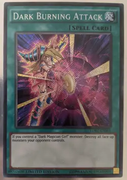 YuGiOh Dark Burning Attack Secret Rare LDK2-ENS04 - Image 1