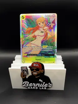 One Piece TCG Nami OP08-106 Super Rare Two Legends Holo Foil Card SR - Image 1