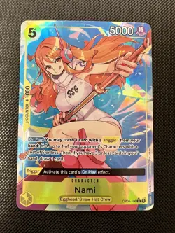 Nami OP08-106 SR Alt Art Two Legends OP-08 ONE PIECE English - Image 1