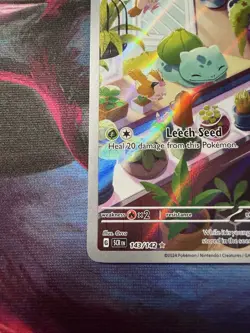 Pokemon TCG Bulbasaur Stellar Crown Illustration Card 143/142 - Image 5