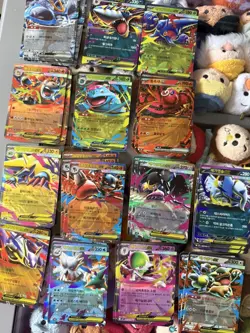Pokemon Card Korean SV & Mega Evolution EX Bundle Bulk 80 Cards - Image 1