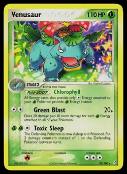 Pokemon Card - Venusaur Crystal Guardians 28/100 Rare Non-Holo - Image 1