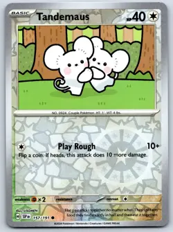 Tandemaus - Reverse Holo - Surging Sparks SSP EN 157/191 Pokemon Card - Image 1