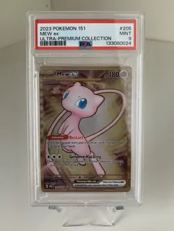 2023 Pokemon 151 Mew ex Ultra Premium Collection Gold Metal Card #205 - PSA 9 - Image 1