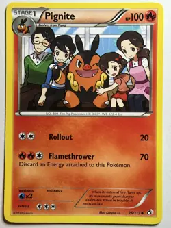Pignite Legendary Treasures 26/113 LP-NM Pokemon card - Image 1