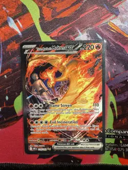 Pokemon TCG Team Rockets Moltres EX Holo Card 229/182 Sir Destined Rivals NM - Image 1