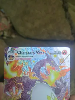 Pokemon TCG Charizard VMAX Holo Ultra Rare Card Shining Fates SV107/SV122 - Image 4