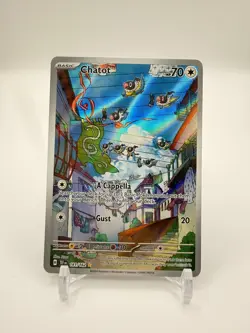 Chatot 181/162 Pokemon TCG Temporal Forces Illustration Rare Foil Card Near Mint - Image 1