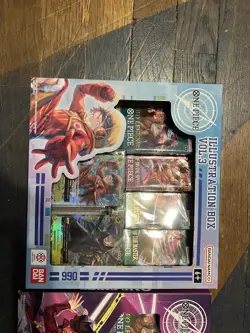 Bandai One Piece Trading Card Game: Illustration Box Volume 3 + 4 BUNDLE-IN HAND - Image 2