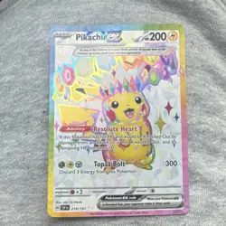 Pokemon Pikachu ex 219/191 Sv08 Surging Sparks Ultra Rare Full Art Holo EX Card - Image 1