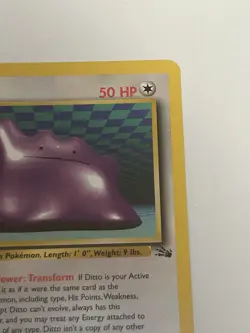 Pokemon Card Fossil 1st Edition Ditto 18/62 Near Mint - Image 4